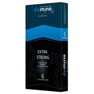 Суперпрочные презервативы DOMINO Classic Extra Strong - 6 шт, 1 упаковка