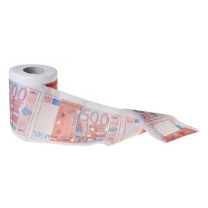Сувенирная туалетная бумага "500 евро" гигант