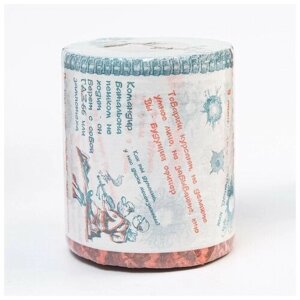 Сувенирная туалетная бумага "Армейские штучки", 1 часть, 10х10,5х10 см