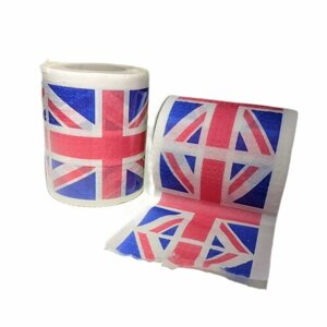 Сувенирная туалетная бумага "Флаг Великобритании", 2 слоя, 25 метров