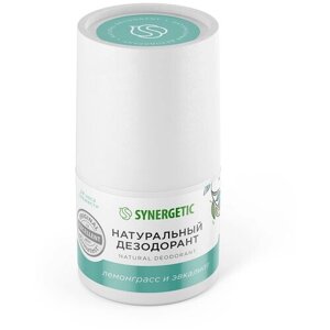 Synergetic Натуральный дезодорант Лемонграсс - эвкалипт, 50 мл, 90 г, 1 шт.