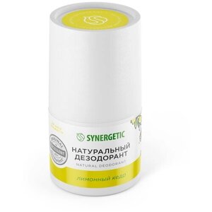 Synergetic Натуральный дезодорант Лимонный кедр, 50 мл, 80 г, 1 шт.