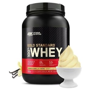 Сывороточный протеин Optimum Nutrition 100% Whey Gold Standard 907 г (французская ваниль)