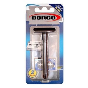 Т-образная бритва Dorco Dorco PL602, черный, сменные лезвия 2 шт.