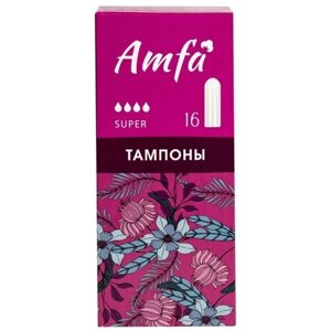 Тампоны AMFA без аппликатора Super, 16 шт