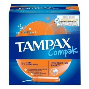 Тампоны TAMPAX Compak Super Plus, 16 шт.