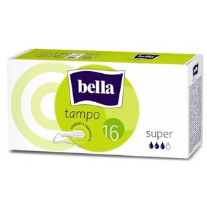 Тампоны женские гигиенические без аппликатора Bella "premium comfort Super", 16 шт (easy twist)