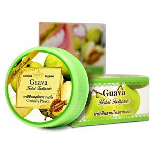 Тайская травяная зубная паста с экстрактом Гуава (Guava), Роджана, 30гр, очищает