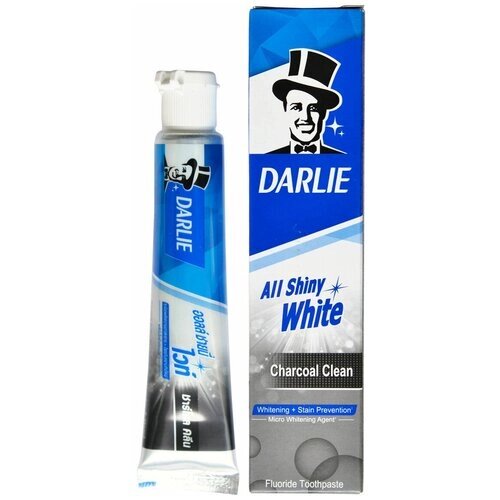 Тайская зубная паста Дарли Бамбук и Уголь 80 грамм / Darlie All Shiny White Charcoal Clean 80 gram