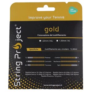 Теннисные струны String Project Gold, 12 м.