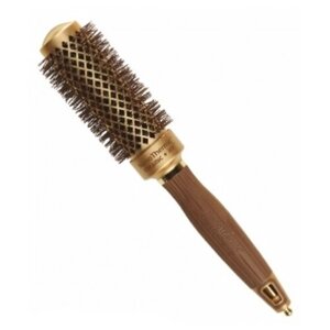 Термобрашинг Olivia Garden Expert Blowout Shine Wavy Bristles Gold & Brown ID2049 для волос, 35 мм