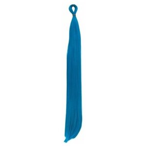 Термоволокно для точечного афронаращивания, 65 см, 100 гр, гладкий волос, цвет голубой (Т4537)