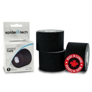 Тейп SpiderTech 5см*5м. Черный