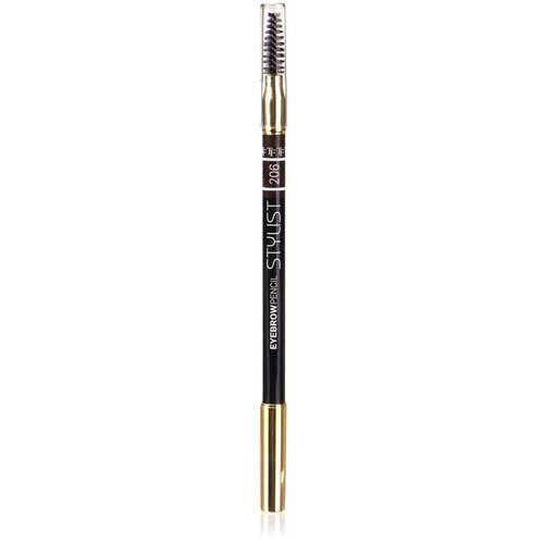 TF Cosmetics Карандаш для бровей Eyebrow Pencil Stylist, оттенок 206 мягкий черный