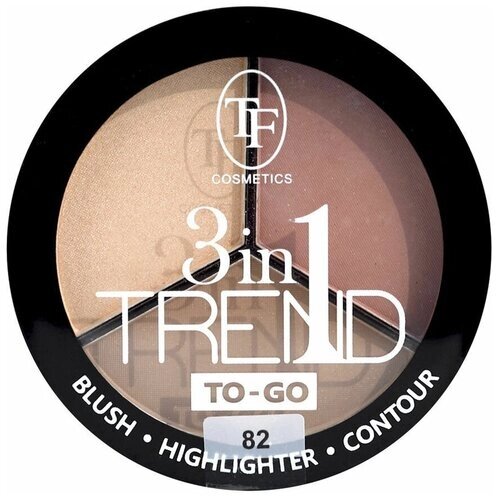 TF Cosmetics Палетка для контуринга лица 3in1 Trend To-go, 82