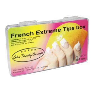 Типсы alex beauty concept french extrim TIPS BOX ,100 шт)