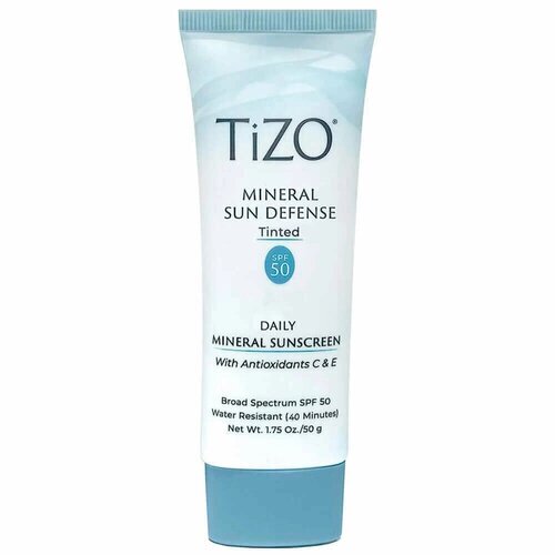 TIZO Mineral Sun Defense SPF 50 Минеральный солнцезащитный крем с тонирующим эффектом