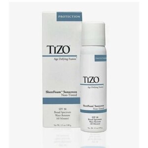 TIzo Sheerfoam Sunscreen SPF30 - Минеральный солнцезащитный спрей для лица и тела Не тонирующий