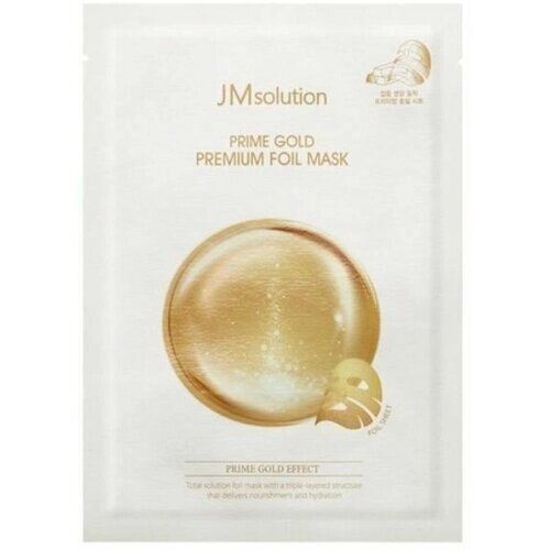 Тканевая маска с коллоидным золотом JMsolution Prime Gold Premium Foil Mask