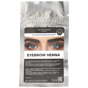 TNL Professional Хна для окрашивания бровей Eyebrow henna, 5г,06 grey brown, 5 г