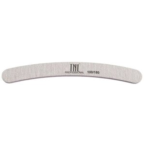 TNL Professional Пилка бумеранг высокое качество, 100/180 грит (в индивидуальной упаковке), серый