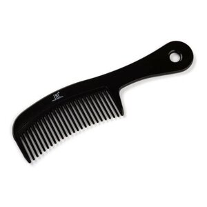 Tnl, расческа для волос широкая с ручкой (144 мм, черная)