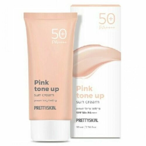 Тонирующий солнцезащитный крем PrettySkin Pink Tone-Up Sun Cream SPF50+PA