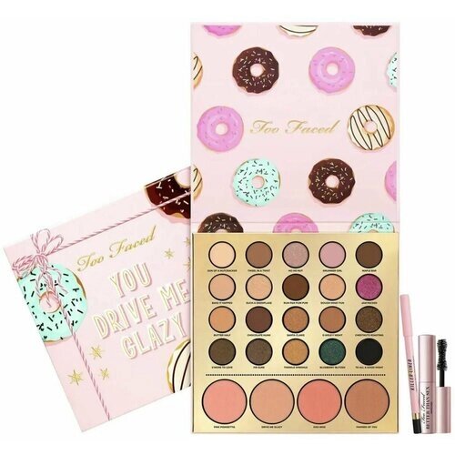 Too Faced набор для макияжа лица и глаз YOU DRIVE ME GLAZY limited edition makeup collection