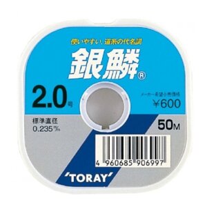 Toray, Монолеска Ginrin, 50м, 1.0, 0.165мм