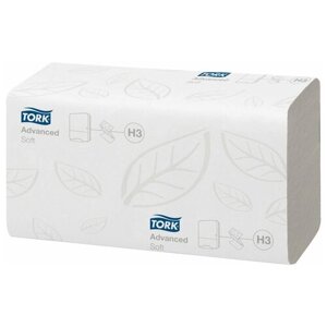 Tork, Полотенца бумажные листовые Advanced ZZ-сложение, Н3, 2-слойные, 20 упаковок
