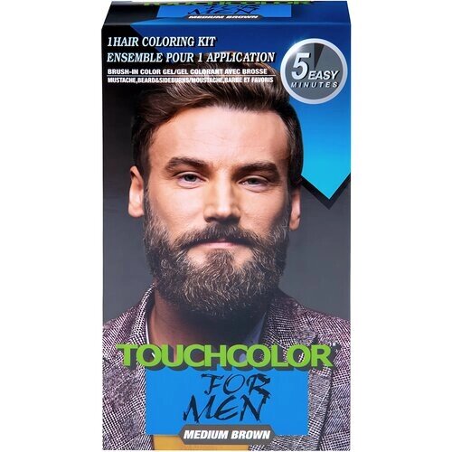 Touchcolor, краска для бороды, Medium Brown (M35)