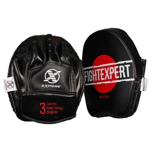 Тренерские Лапы Fight EXPERT Boxing кожаные черные