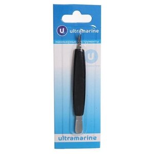 Триммер для удаления кутикулы на блистере «Ultramarine», с плоским шабером, цвет черный, 10см