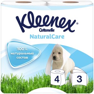 Туалетная бумага Kleenex Natural care трёхслойная 4 рул.