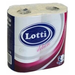 Туалетная бумага Lotti Deluxe трехслойная 4 рул.
