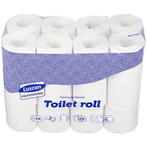 Туалетная бумага Luscan Professional Toilet roll двухслойная 24 рул.