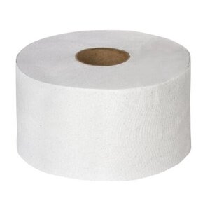 Туалетная бумага Любаша белая однослойная 124546 12 рул., белый
