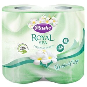 Туалетная бумага Plushe Royal Spa Herbal Care двухслойная 4 рул.