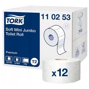 Туалетная бумага TORK Premium 110253 12 рул.