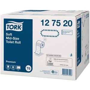 Туалетная бумага TORK Premium 127520 27 рул., белый, без запаха