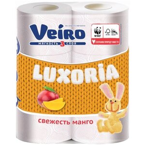 Туалетная бумага Veiro Luxoria Свежесть манго 6 рул.