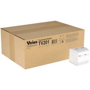 Туалетная бумага Veiro Professional Comfort TV201 белая двухслойная, 30 уп. 250 лист.