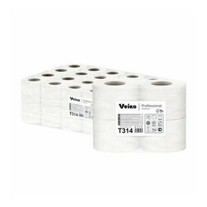 Туалетная бумага Veiro Professional Premium T314 двухслойная, 1 упаковка - 24 рулона по 20 метров