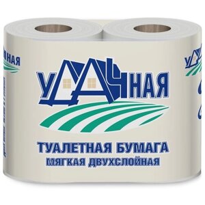 Туалетная бумага Veiro Удачная серая двухслойная 4 рул.