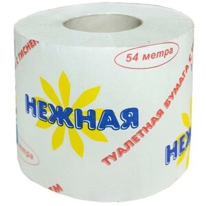 Туалетная бумага VIVA однослойная Нежная 54 24 рул.