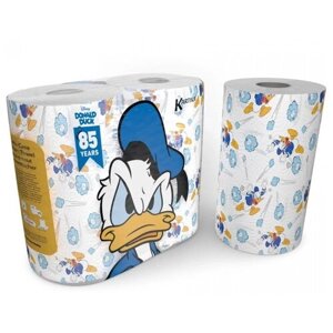 Туалетная бумага World Cart Kartika collection Donald Duck с рисунком трехслойные 2 рул. 150 лист.
