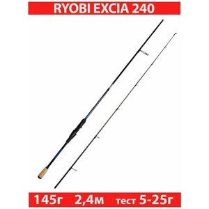 Удилище спиннинговое штекерное RYOBI EXCIA 2,40m 05-25g IM9