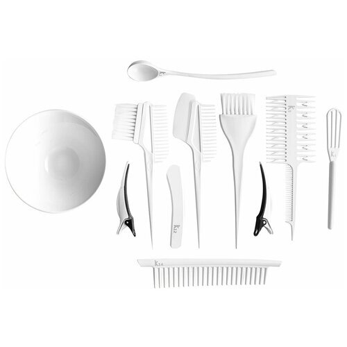 UGOL / Полный набор парикмахерских инструментов для окрашивания волос дома и в салоне. Разные кисти