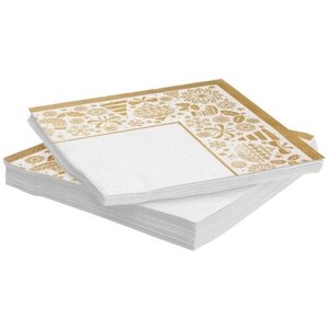 Ukid 2022 / Бумажные салфетки / Салфетки для сервировки стола "Новогодняя скатерть", 33 х 33 см, 20 шт