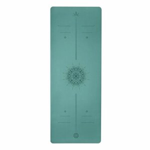 Ультрацепкий 100% каучуковый коврик для йоги Ultra Arrows Emerald 185*68*0,5 см нескользящий